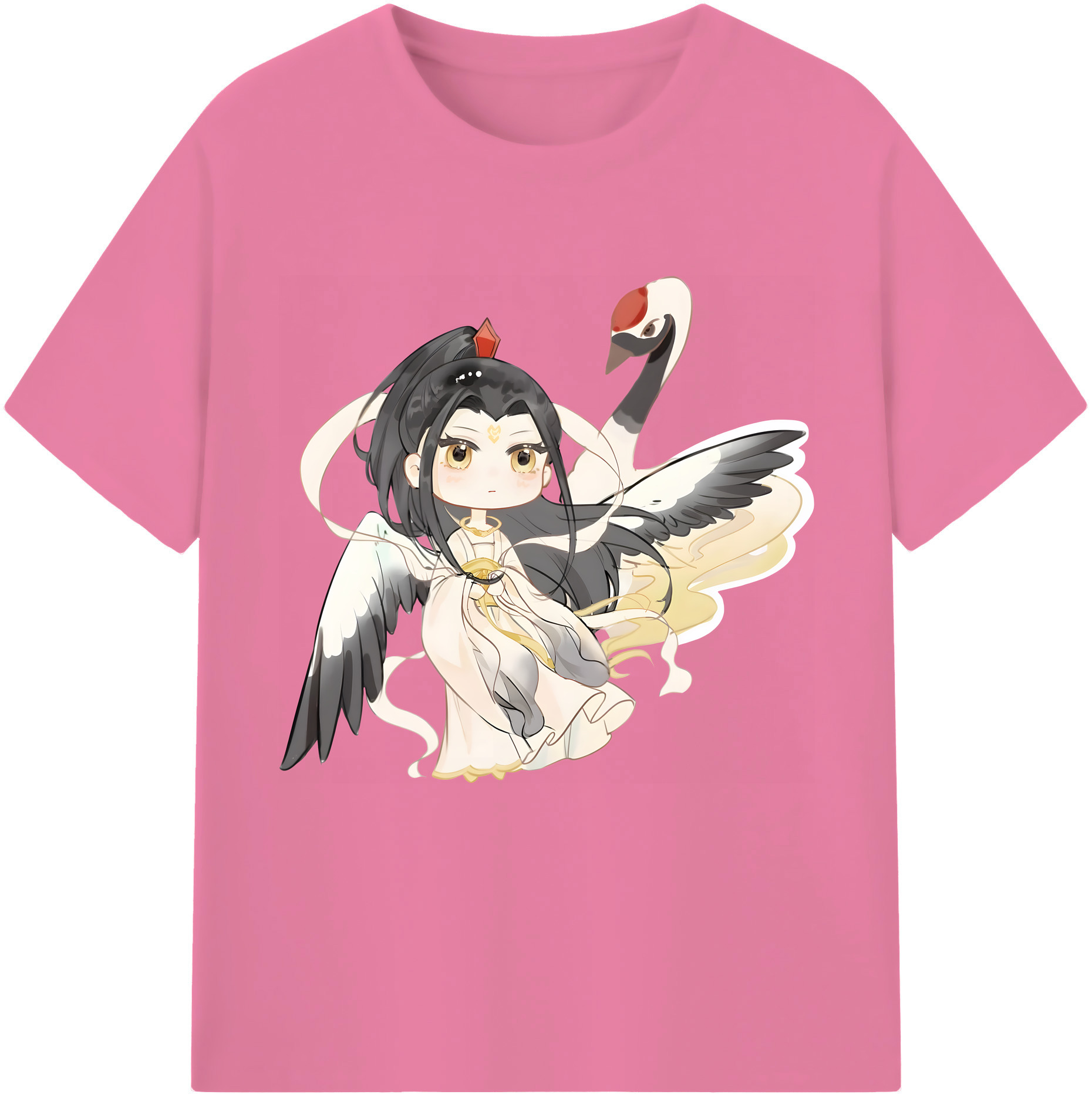 （画像用） Ne Zha 2 ナタ 魔童の大暴れ 綿100％半袖Tシャツ（フロントプリント）